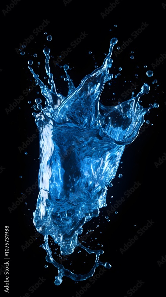 A dynamic splash of water captured mid-air, showcasing fluid motion and clarity. A dynamic splash of water captured mid-air, showcasing fluid motion and clarity.