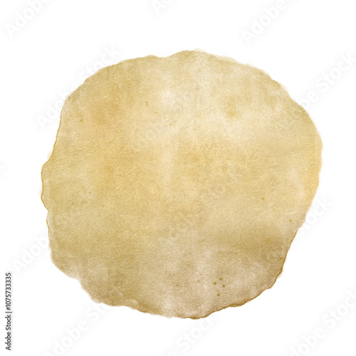 Golden Watercolor Blob