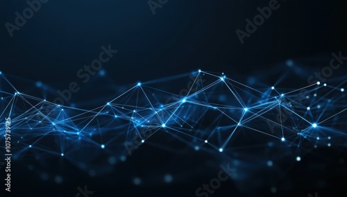Abstract Blue Network Background
