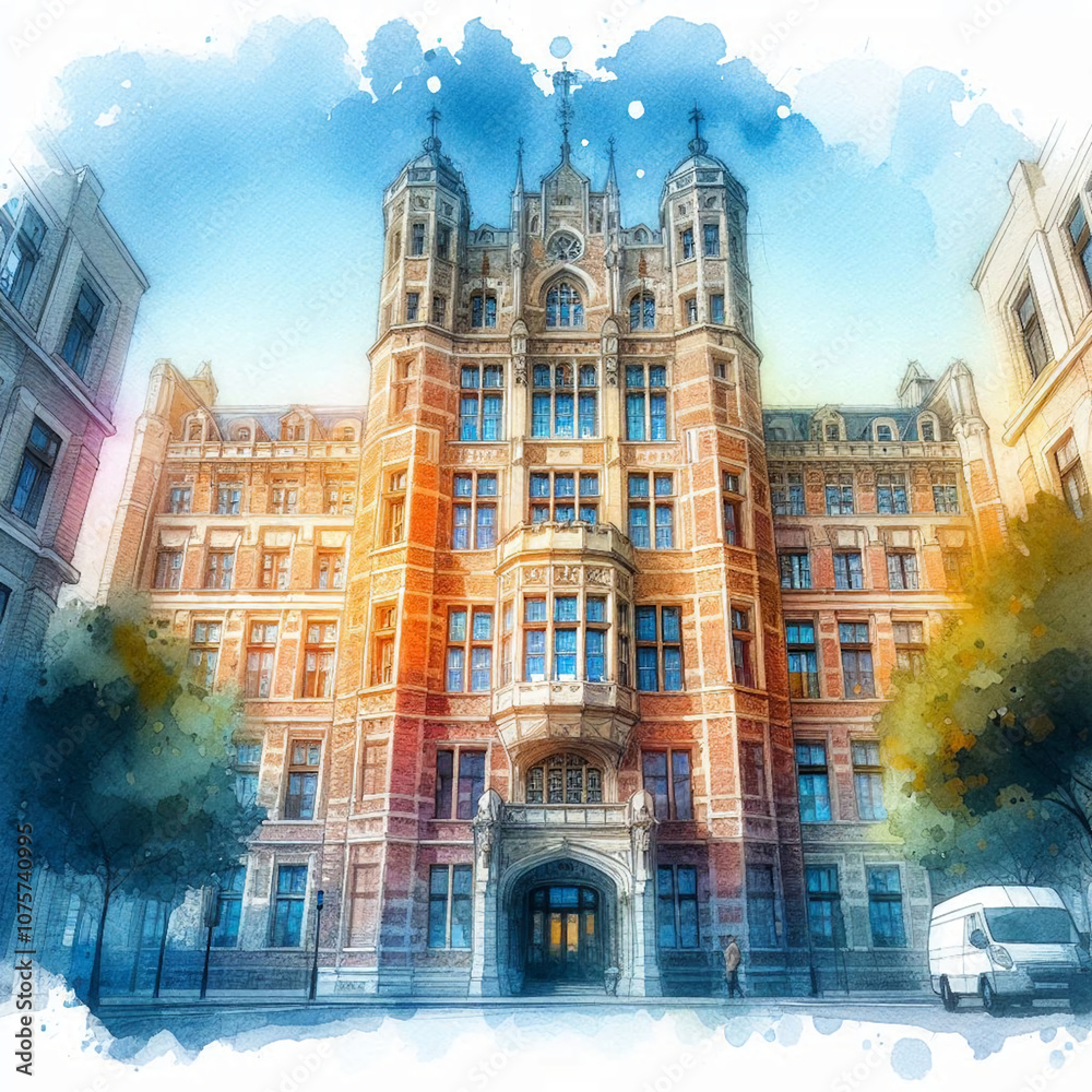 Fototapeta premium 病院の建物イメージ