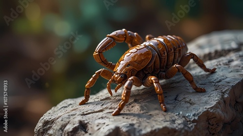 scorpion on a rock photo