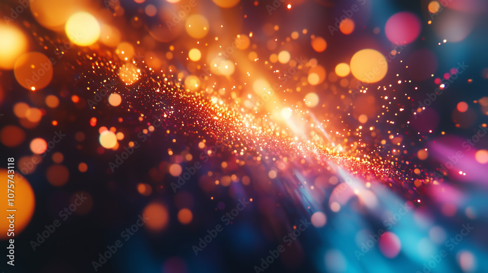 Dynamic bokeh lights with warm and cool tones, sparkling abstract background
Dynamic bokeh lights with warm and cool tones, sparkling abstract background