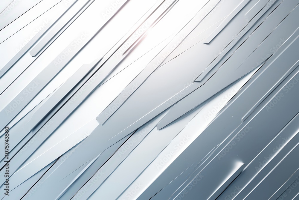 Sleek and modern comic-style background in metallic silver, featuring shining beams and futuristic tech lines, perfect for sci-fi and high-tech designs..