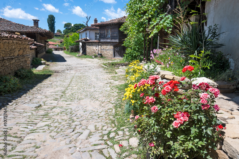 Village of Zheravna with nineteenth century houses, Bulgaria Village of Zheravna with nineteenth century houses, Bulgaria