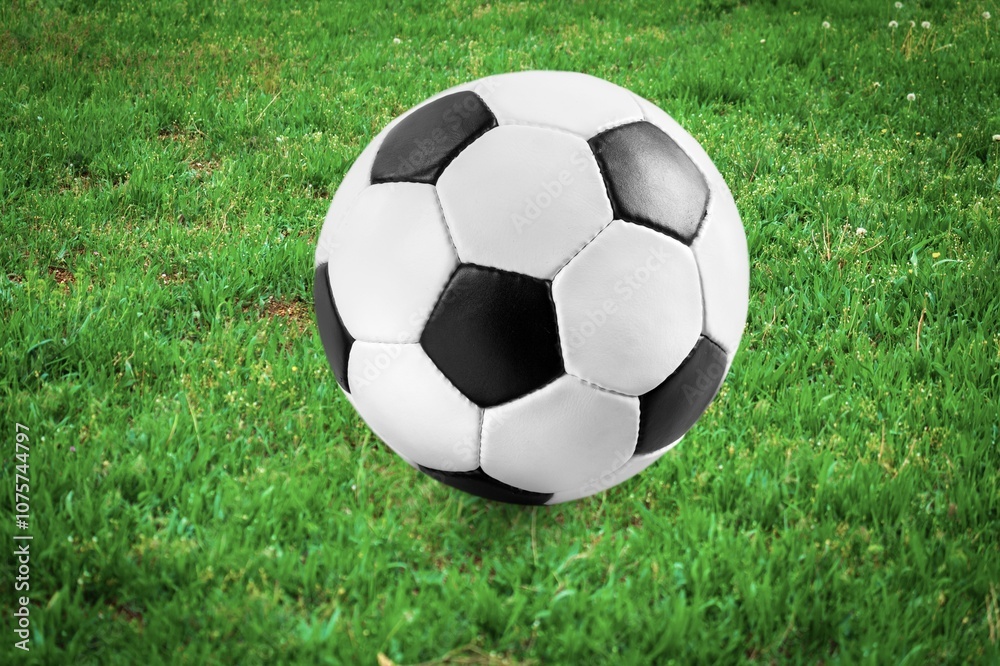 Soccer ball or Football game ball on background Soccer ball or Football game ball on background