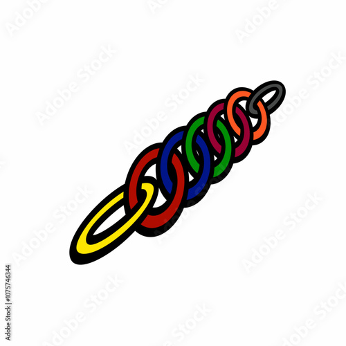 colorful chains that come together