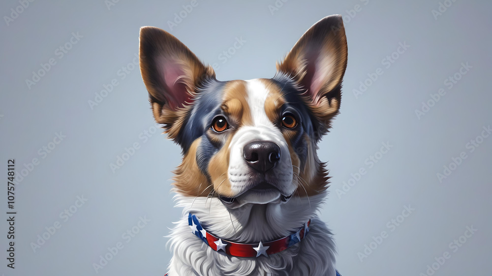 Dogs and American Flags