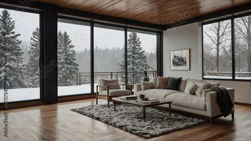 living room with fireplace