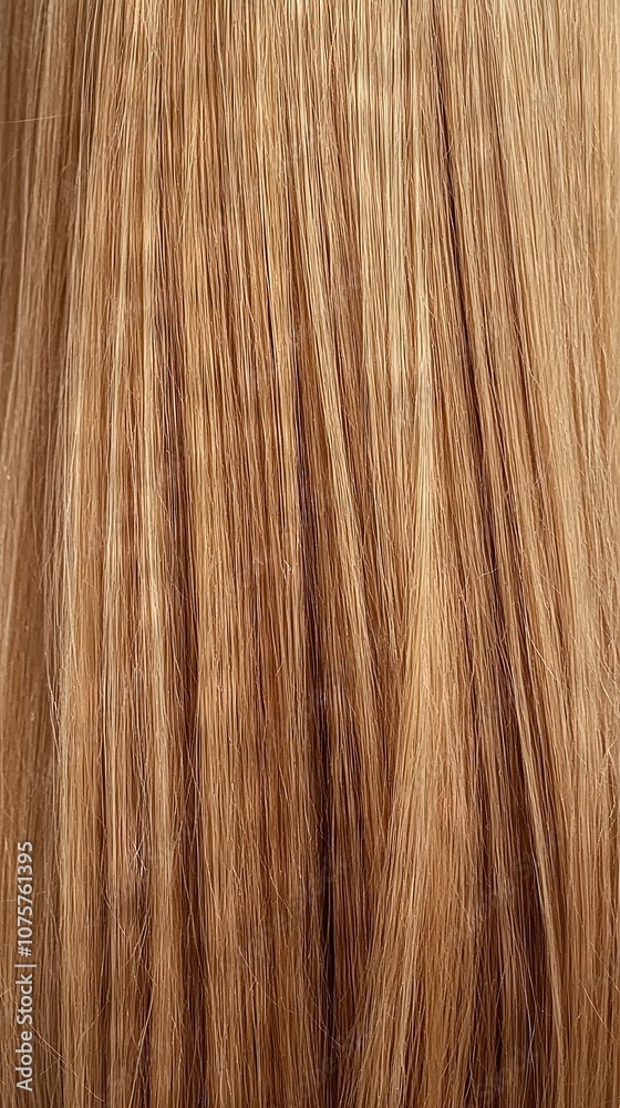 Long, straight, blonde hair on woman's back against white background Long, straight, blonde hair on woman's back against white background