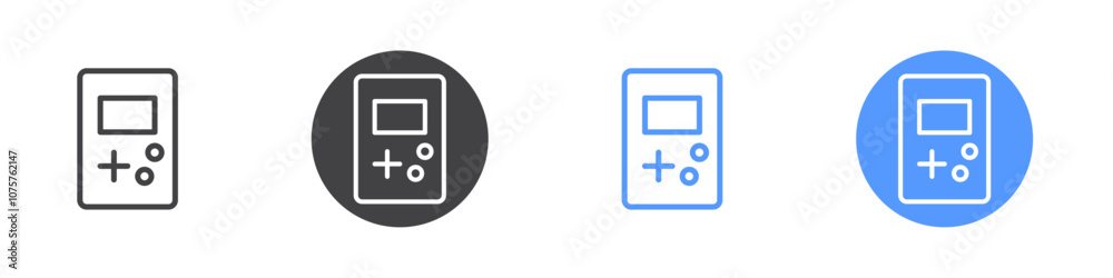 Game consule icon Flat set in black and white color Game consule icon Flat set in black and white color