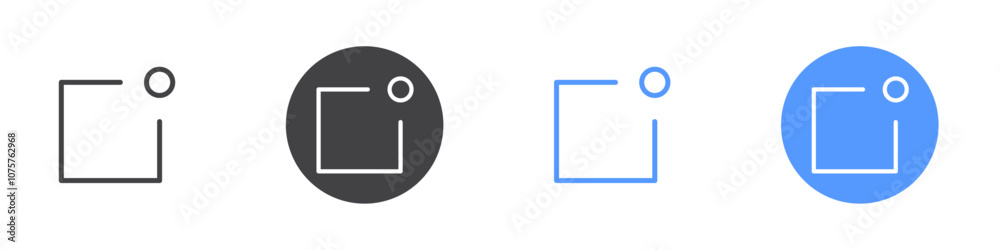Notification icon Flat set in black and white color Notification icon Flat set in black and white color