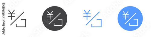 Payment method icon Flat set in black and white color