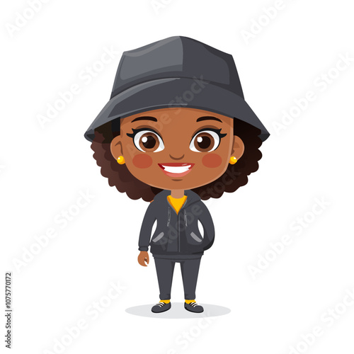 Hacker Cute Worker Work Job Profession Professional Occupation Cartoon Character
