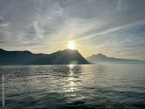 sunset over the sea