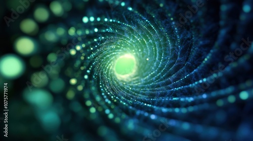 Wallpaper Mural Explore the mysteries of the hypnotic swirling vortex in digital art Torontodigital.ca