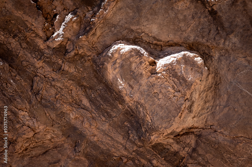 Obraz premium heart shaped stone and sun 