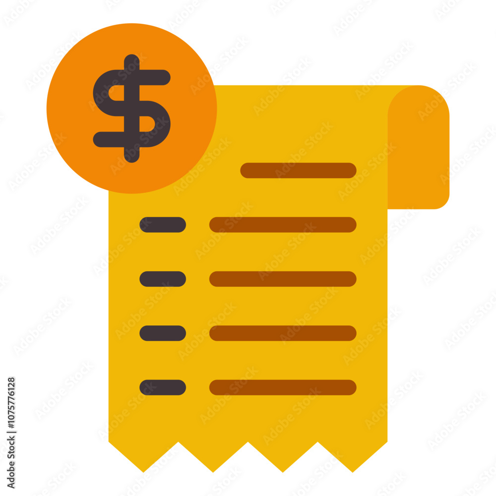 Receipt black friday marketing icon Receipt black friday marketing icon