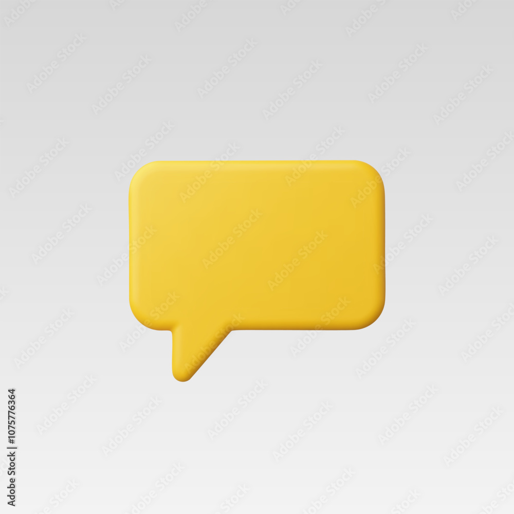 3d Realistic Chat or Message Icon vector illustration 3d Realistic Chat or Message Icon vector illustration
