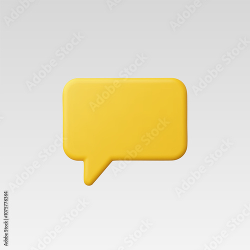 3d Realistic Chat or Message Icon vector illustration