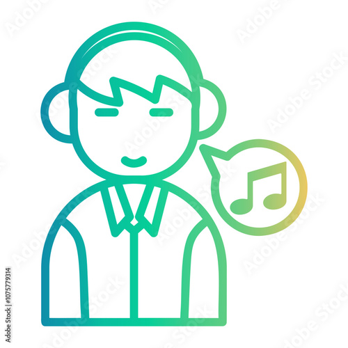 producer Line Gradient Icon