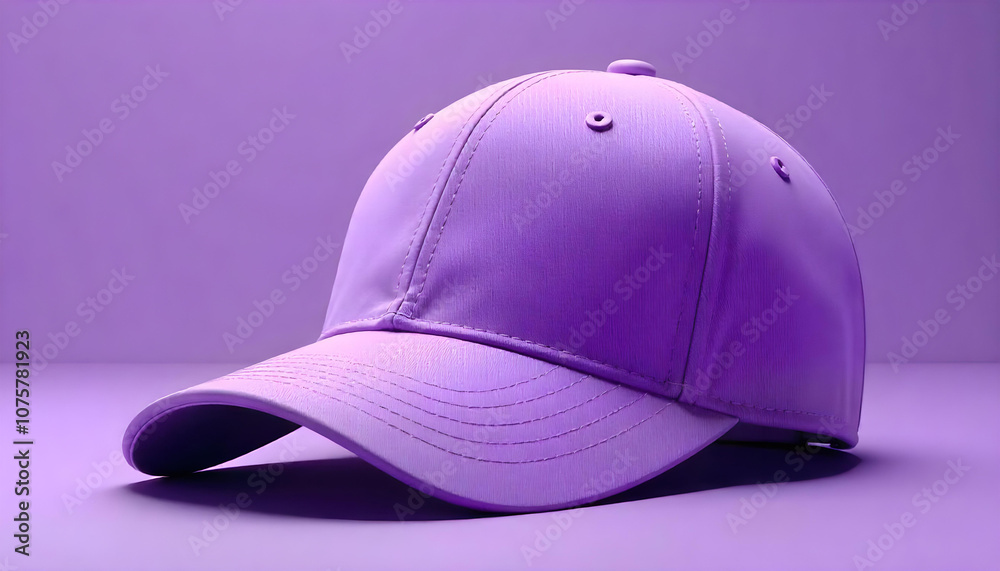 Fototapeta premium 3d purple cap head protect mockup