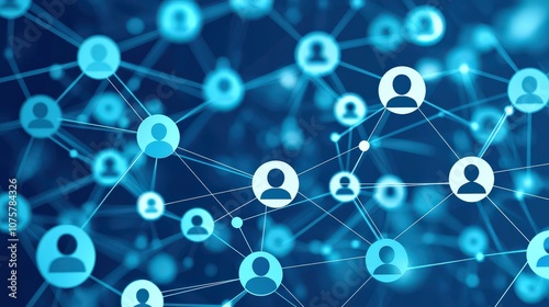 People connect within a network to create a stronger community concept