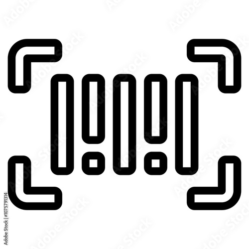 Barcode black friday  marketing icon 
