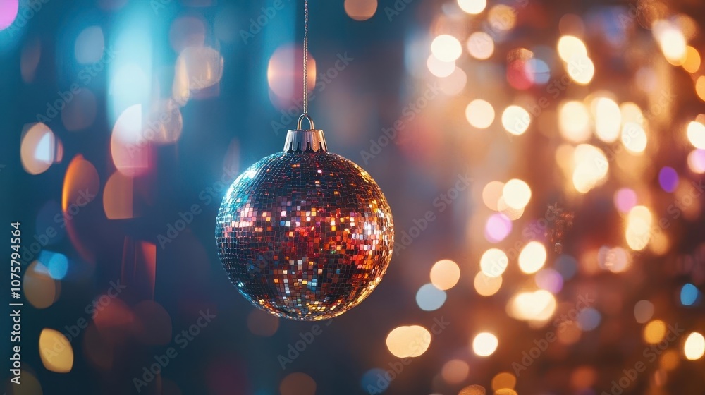 New Years ball drop with vibrant lights, dynamic energy, soft glow, festive atmosphere New Years ball drop with vibrant lights, dynamic energy, soft glow, festive atmosphere