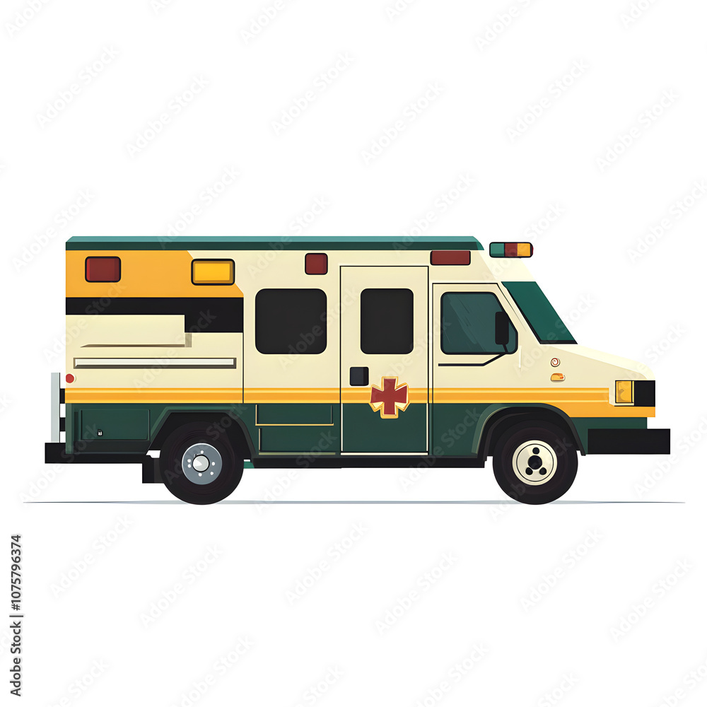 custom made wallpaper toronto digitalSimple Ambulance flat icon