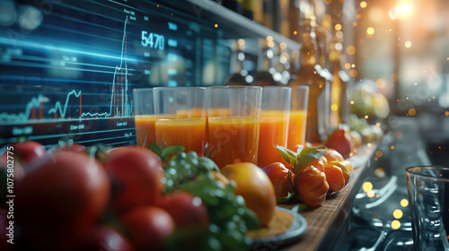 Financial Success with Fresh Juice and Fruit