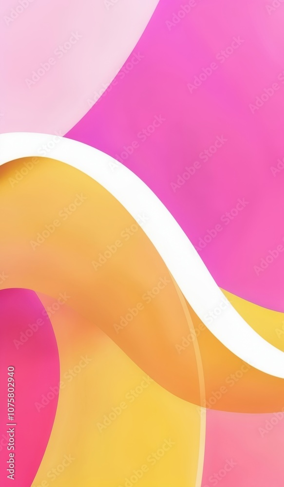 a close up of a pink and yellow abstract background with a curved curve a close up of a pink and yellow abstract background with a curved curve