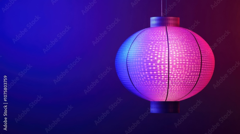 Fototapeta premium Purple glowing lantern texture Abstract wallpaper 