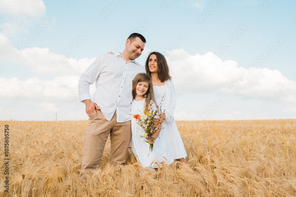 happy large family outside the city in nature. happy large family outside the city in nature.