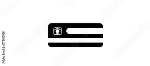 Modern payment methods depicted in a sleek and minimal credit card line icon.