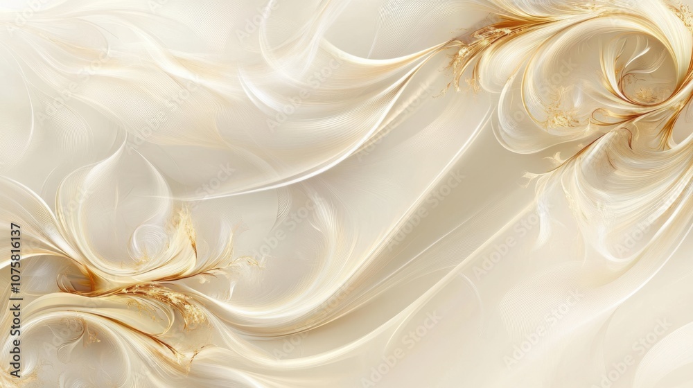 Obraz premium A warm, soft beige background with subtle swirling patterns