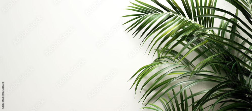 palm leaf plant on white background 19 palm leaf plant on white background 19