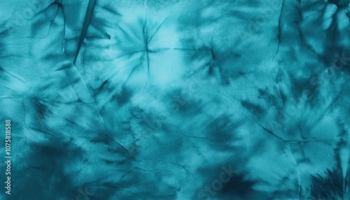 Blue color tie dye fabric texture background