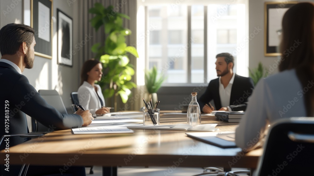 High-resolution photorealistic scene of a business finance meeting where an agreement is being signed. The office setting and professional decor highlight the importance of the meeting, captured with High-resolution photorealistic scene of a business finance meeting where an agreement is being signed. The office setting and professional decor highlight the importance of the meeting, captured with