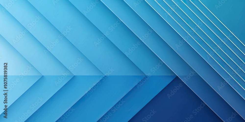 Fototapeta premium Abstract Blue Gradient Background with Geometric Shapes, color gradient, visual effect, artistic background, design element, blue gradient