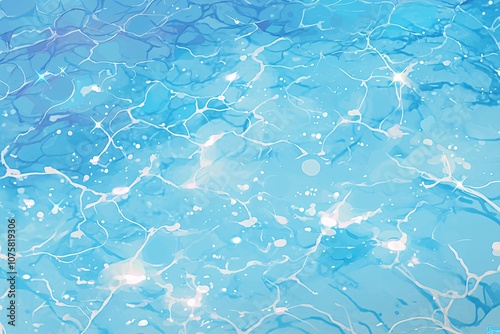 Blue water wave