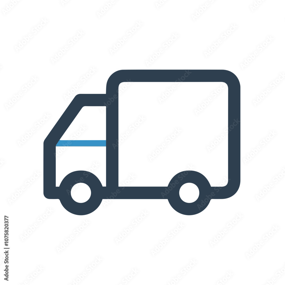 Fototapeta premium Truck icon symbol vector illustration