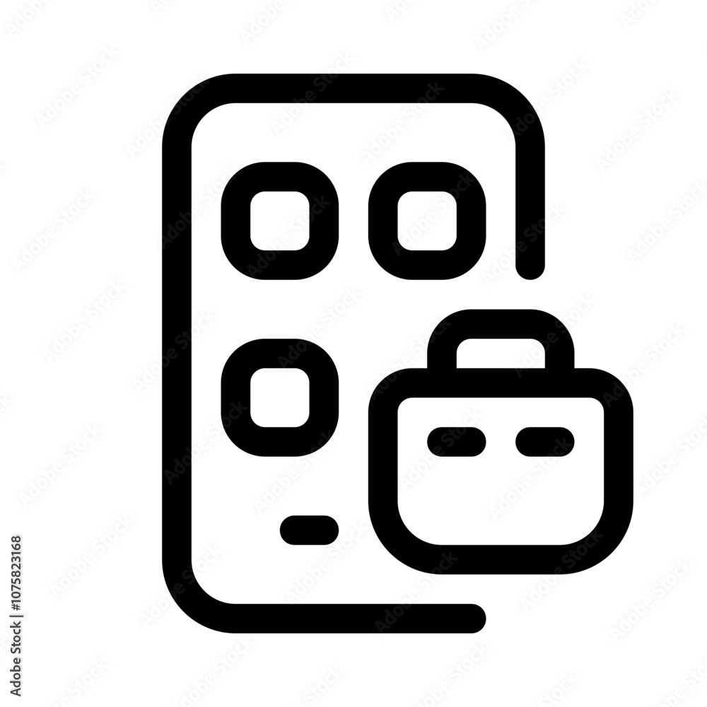 shop application icon with line style, perfect for user interface projects shop application icon with line style, perfect for user interface projects