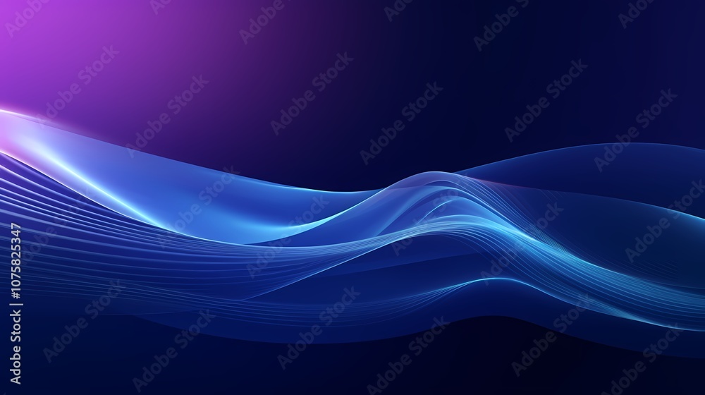 digital technology abstract blue curve lines poster background digital technology abstract blue curve lines poster background
