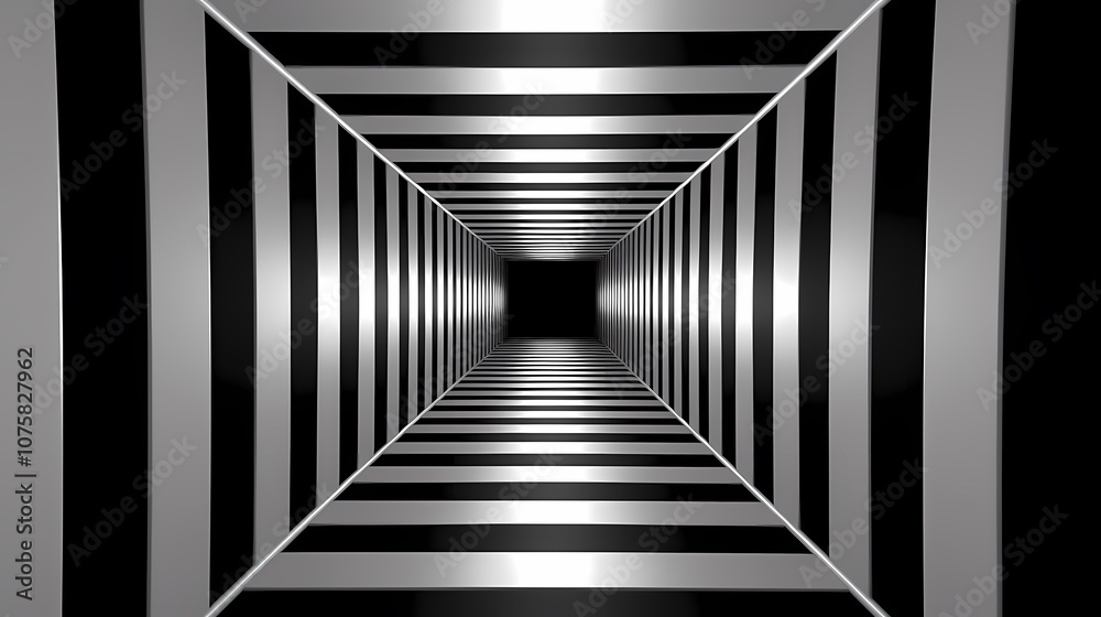 digital technology black and white square abstract geometric tunnel poster background digital technology black and white square abstract geometric tunnel poster background