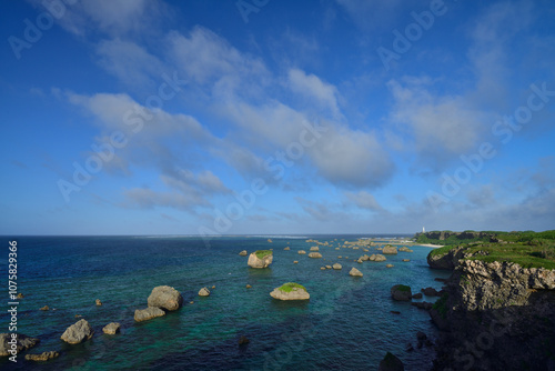 Coast of Higashihennazaki, Miyako Island, Okinawa, Japan / 東平安名崎の海岸  ひがしへんなざき  宮古島　沖縄　日本 photo