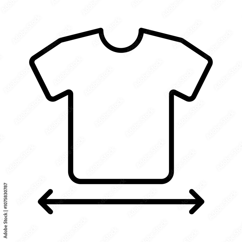 size guide icon with thin style, perfect for user interface projects size guide icon with thin style, perfect for user interface projects