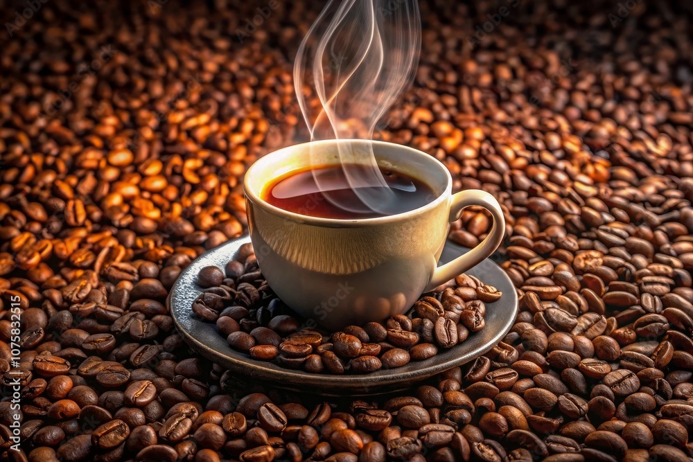 a cup of coffee with a fire in the background a cup of coffee with a fire in the background