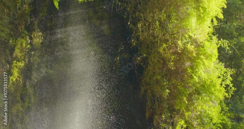 Waterfall in south of Chile