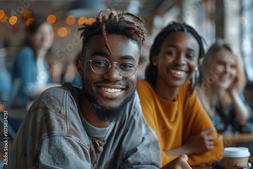 Diverse Business Team Laughing and Collaborating in Modern Office