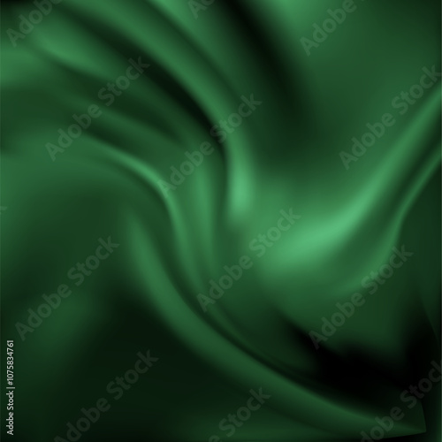 Green Silk Fabric Texture Design Template